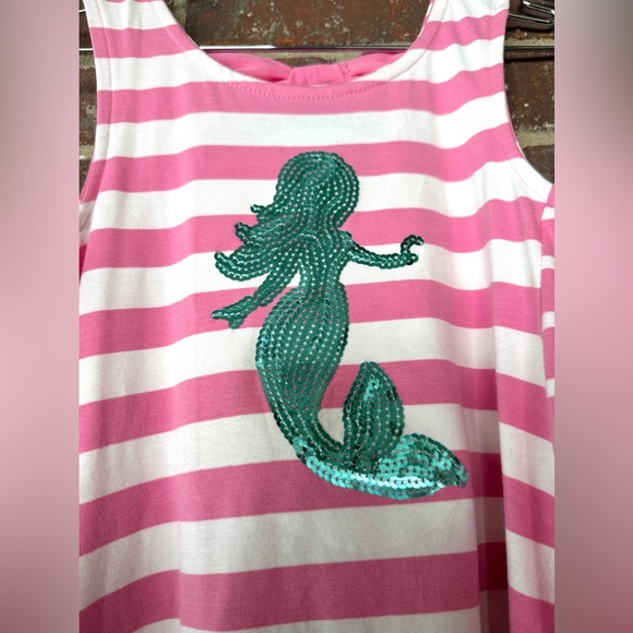 Tommy Bahama Pink Stripe Mermaid Dress Size 8 - Picture 3 of 6